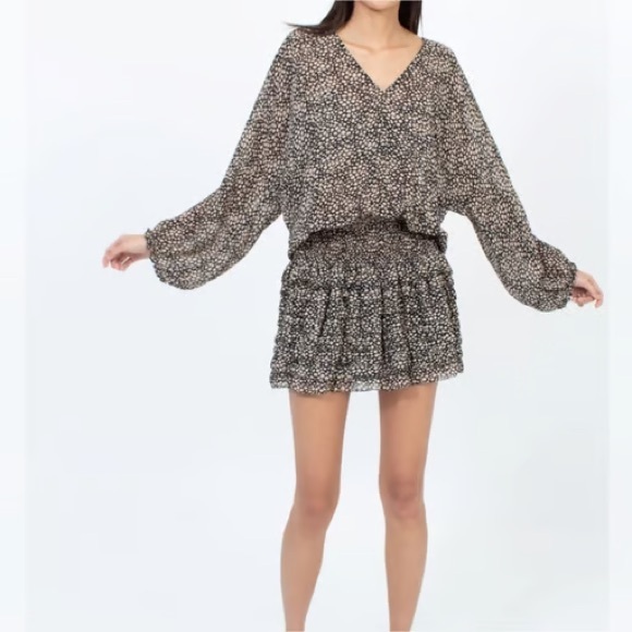 Ulla Johnson Samira Silk Mini Dress - Size 6 - Picture 1 of 10